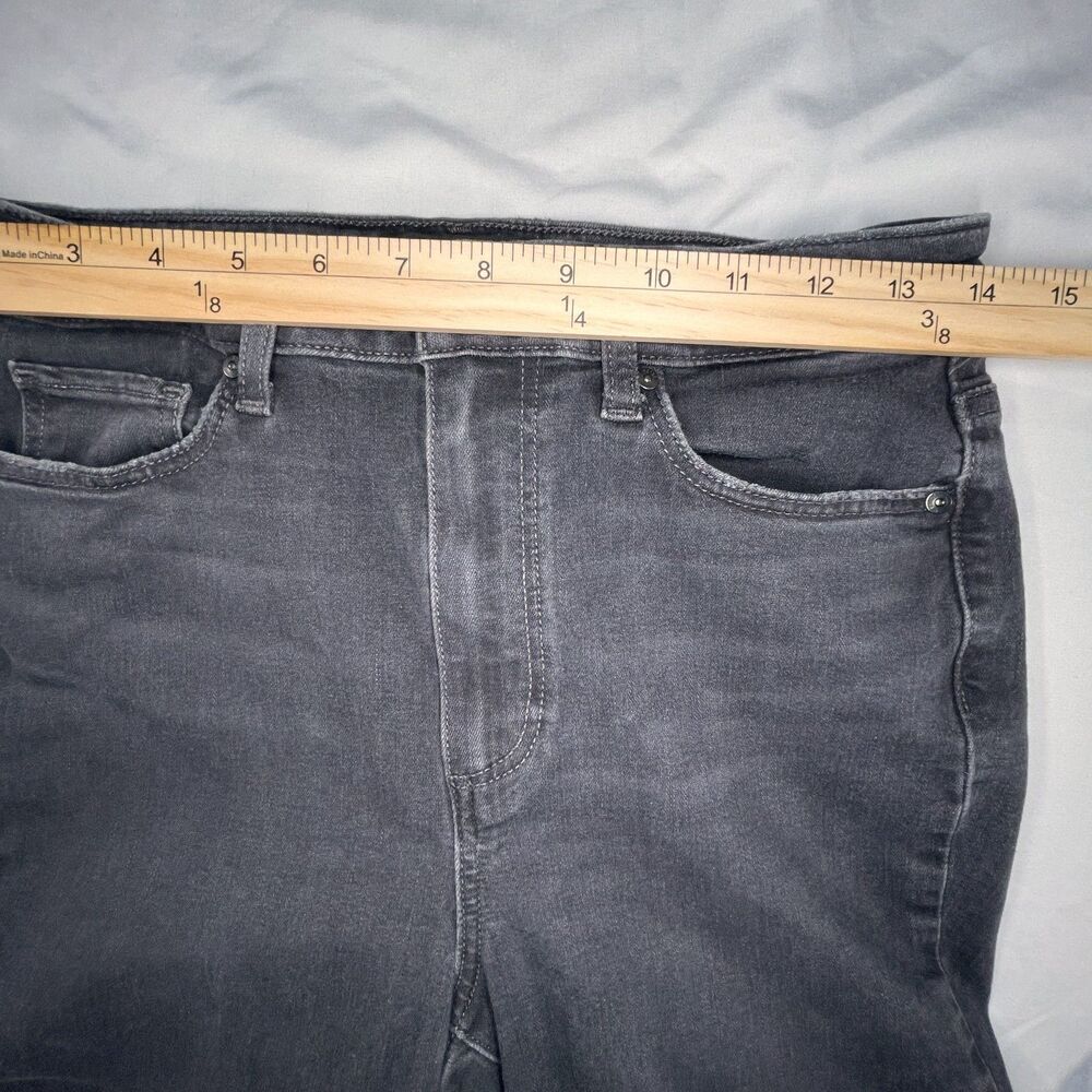 PAIGE Jeans Sz 28 Women's Margot Ankle Black Wash Comfort Stretch Spandex Pants - Picture 4 of 14